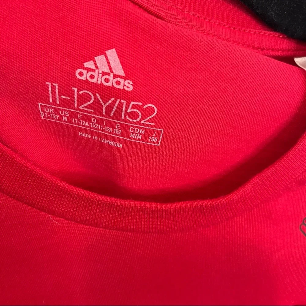 Adidas Manchester United Soccer Football Fred the Red Pocket Tee Boy Youth 11-12